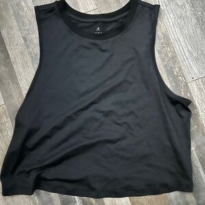 Nike Black Sleeveless Crop Muscle Tee